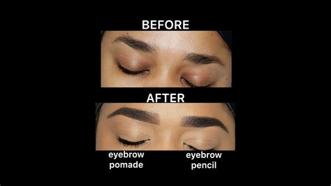 Detailed Eyebrow Tutorial Eyebrow Pomade And Eyebrow Pencil Youtube