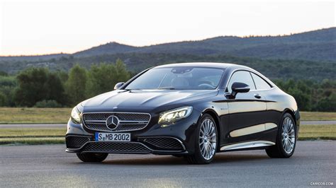 2015 Mercedes Benz S65 Amg Coupe Anthracite Blue Front Caricos