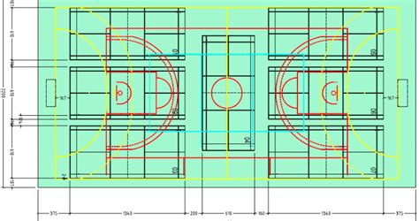 Marquage Sol Sportif Dimensions Des Terrains De Gymnase Multisport