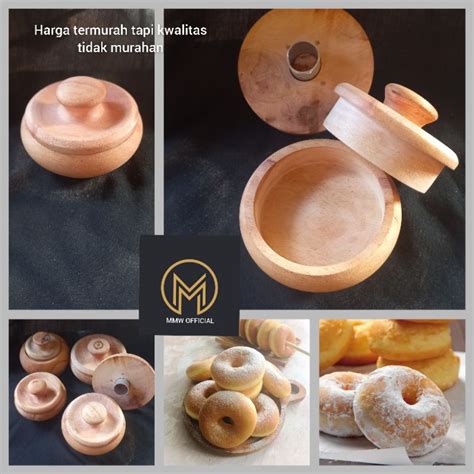 Jual Cetakan Donat Cromboloni Kayu Set Lengkap Bahan Kayu Jati Shopee