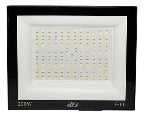 Refletor Led Refletor LED 200 W 110 220V Negro Blanco frío