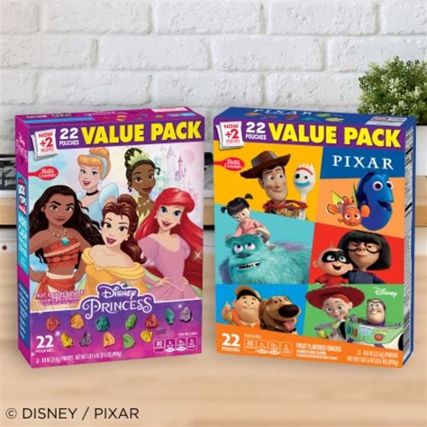 Disney Pixar Gluten Free Fruit Flavored Snacks Value Pack 22 Ct 0 8