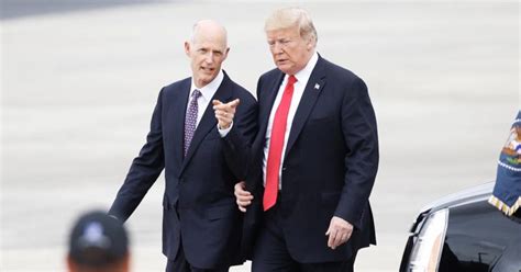 Florida Sen Rick Scott Snubs DeSantis Endorses Trump Instead