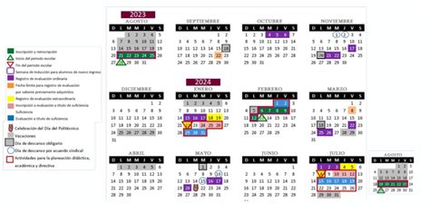 Calendario Escolar A Ipn Image To U