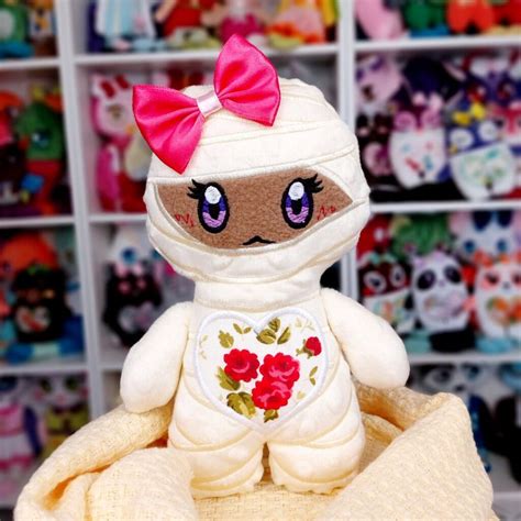 DIY Mummy Mellow Plush Toy ITH Machine Embroidery Pattern