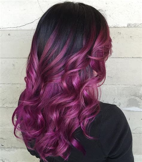 40 Versatile Ideas Of Purple Highlights For Blonde Brown And Red Hair