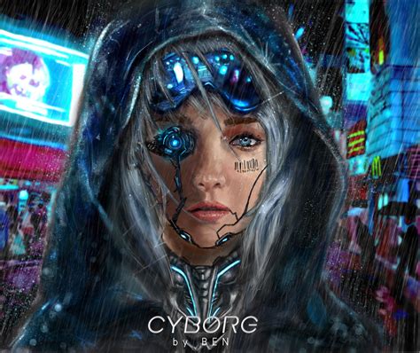 Scifi Cyborg Girl By Ben Zx Rcyberpunk