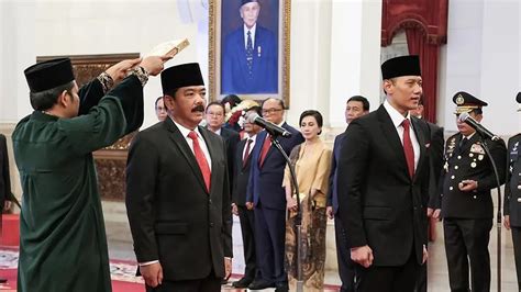 Pernyataan Ahy Usai Resmi Dilantik Jadi Menteri Atr Bpn Oleh Presiden