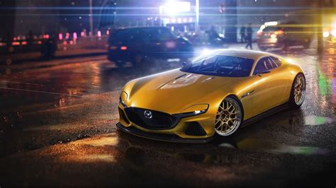 car, yellow, wallpaper, concept car, jdm, live wallpaper, mazda, rx, rx-7, toyota, supra, nissan ...