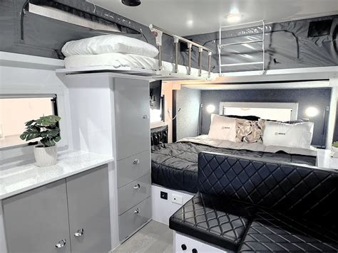 luxury living   road hybrid campers  bunk beds  ensuite