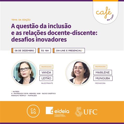 Café em CASA Encontro inaugural conta palestra sobre A questão da