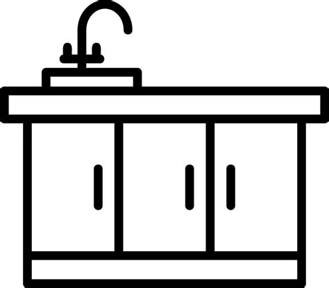 Kitchen Sink Vector Icon Design Vector Art At Vecteezy