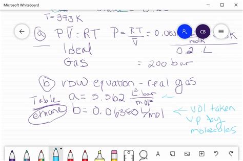 SOLVED Use The Van Der Waals Equation And The Redlich Kwong Equation To