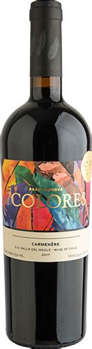 Colores Gran Reserva Carmenere Mesa De Cata La Cav