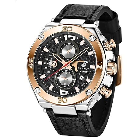 Benyar Montre Homme Analogique Quartz Pour Homme Avec Bracelet En