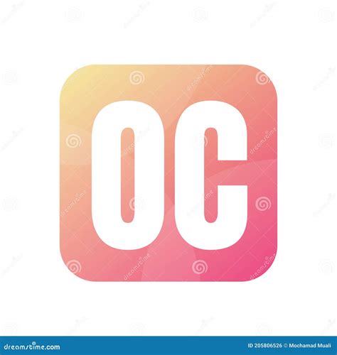 Conception De Logo De Lettre D Oc Avec Le Style Simple Illustration De