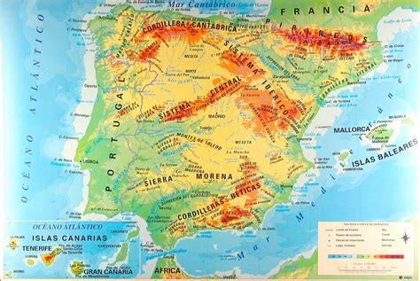 Juan Jesús Geografia e Historia: MAPA FISICO DE ESPAÑA