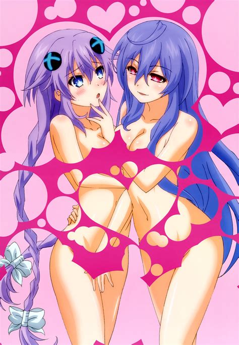 Purple Heart And Iris Heart Neptune And 1 More Drawn By Tatezaki