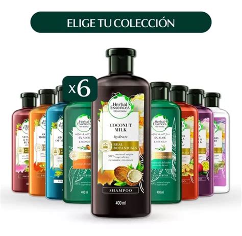 Pack 6 Shampoo Herbal Essences Colección Completa