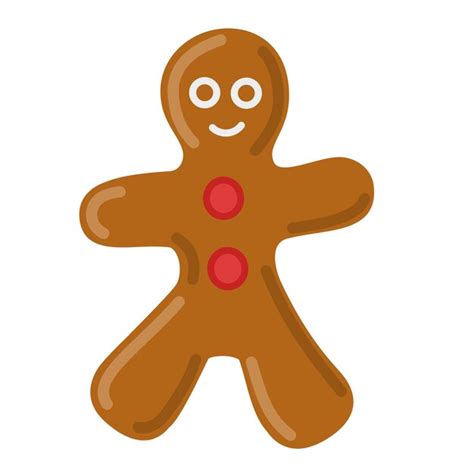 Premium Vector Gingerbread Man Cookie With Sugar Frosting Vector