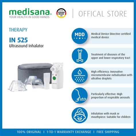 Medisana In Ultrasound Inhaler Inhalator In Lazada