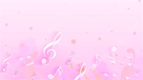 Fondo Educación Musical Rosa Simple Degradado Dibujos Animados para