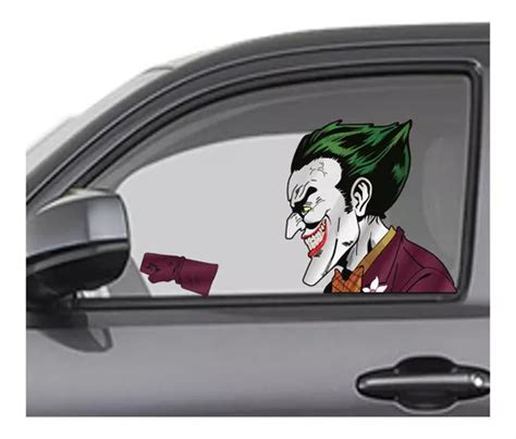 Calcas Sticker Joker Manejando Para Cristales De Autos Meses sin interés