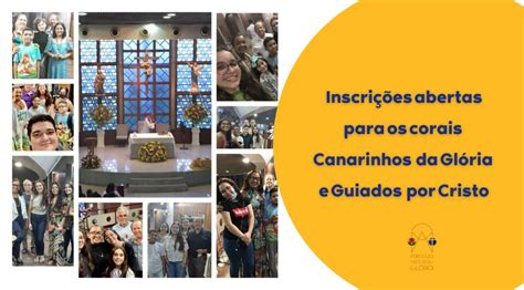 Inscrições abertas para os corais Canarinhos da Glória e Guiados por