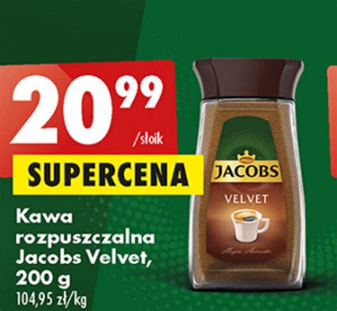 Promocja Kawa Rozpuszczalna Jacobs Velvet G Biedronka