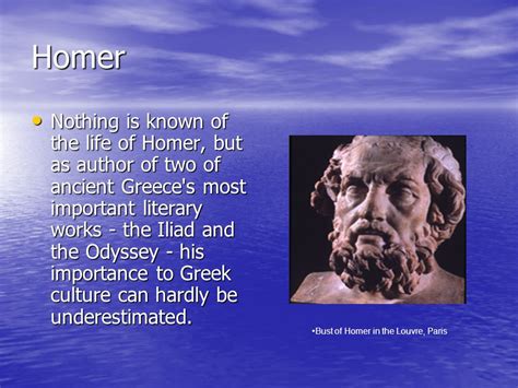 Homer Greek Poet Biography