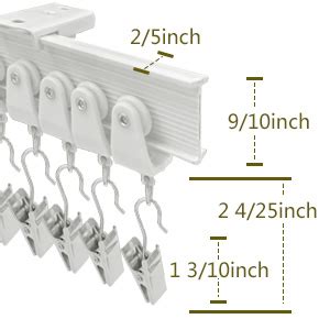 TOKPLNU Bendable Ceiling Curtain Track For Bay Window 4 26m Curved