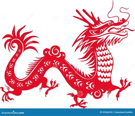 Chinese Dragon stock illustration. Illustration of elegant - 22266476