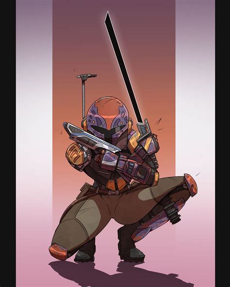 Sabine Wren with the Darksaber by armynblasterART on DeviantArt