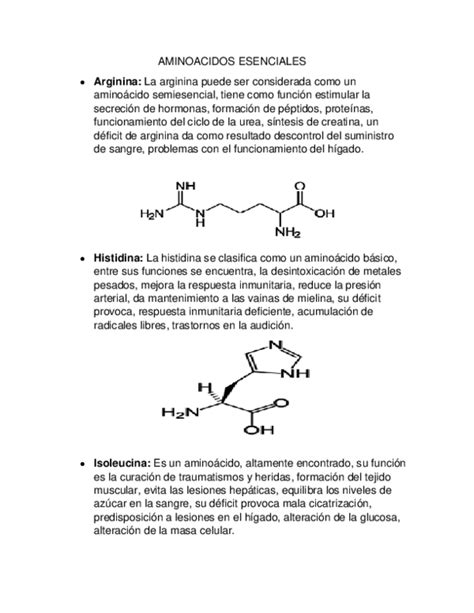 (DOC) AMINOACIDOS ESENCIALES | Carolina Arreola - Academia.edu