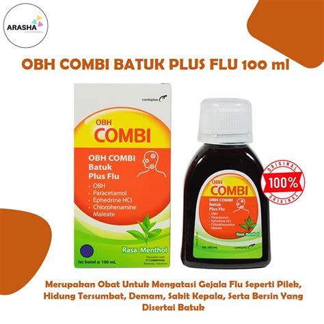 Jual Obh Combi Batuk Plus Flu Menthol Ml Obat Batuk Pilek Hidung