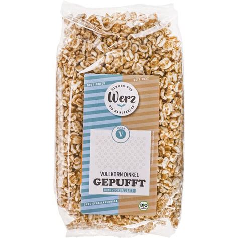 Werz Vollkorn Dinkel Gepufft Bio 150g Ekomarkt De