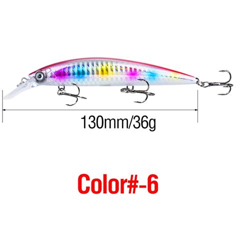 Señuelo De Pesca 13 Cm 36 G Pececillo 3D 6 Colores Cebo Shopee Chile