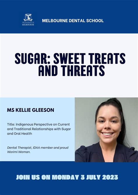 Melbourne Dental School On Twitter Join Webinar On Sugar Sweet