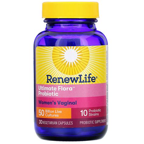 Renew Life Ultimate Flora Probiotic Womens Vaginal 50 Billion Live