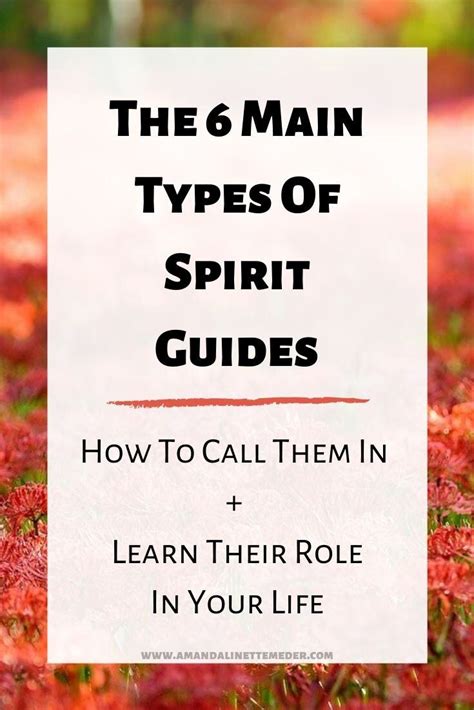 The Main Types Of Spirit Guides Amanda Linette Meder In