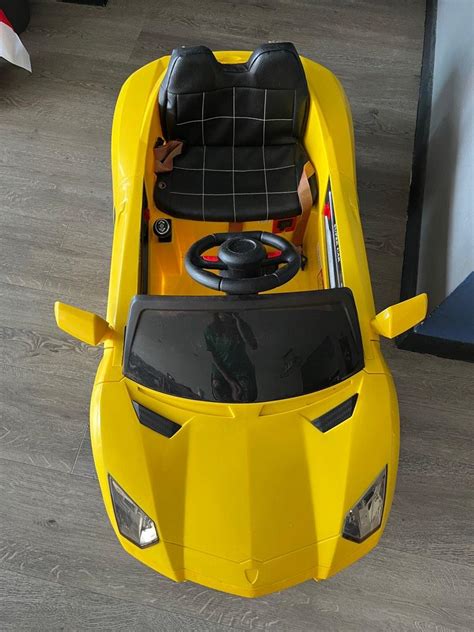 Yellow Ferrari Kids Electric Toy Car, Hobbies & Toys, Toys & Games on ...