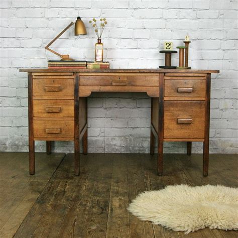 Vintage Oak School Teachers Desk Vintage Oak Desk Desk Teacher Desk