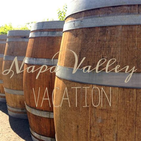 Three Wooden Barrels With The Words Napa Valley Vaaton On Them