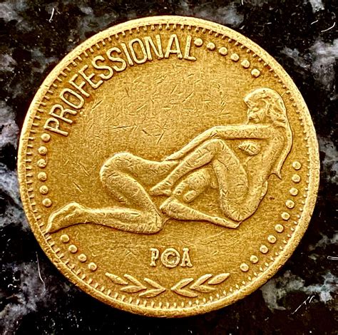 Vintage Double Sided Sex Position Token Similar To Connect Etsy
