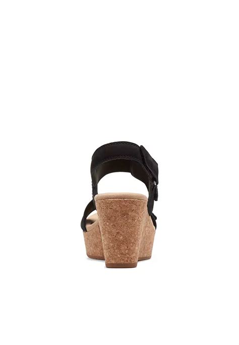 Buy Clarks Rose Lane Wedge Sandals Black 2024 Online Zalora Philippines