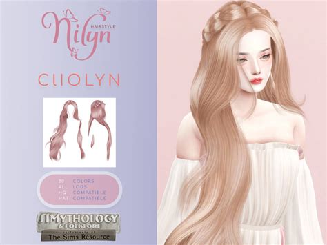 The Sims Resource Simythology CLIOLYN HAIR