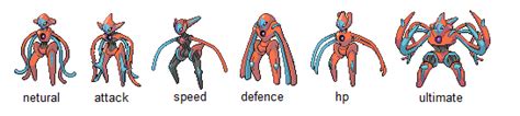 deoxys forms by cam0123456789 on DeviantArt