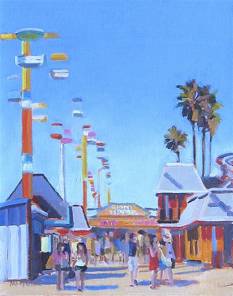 Katherine McGuire Artist, Oil Paintings of California: Santa Cruz Beach Boardwalk