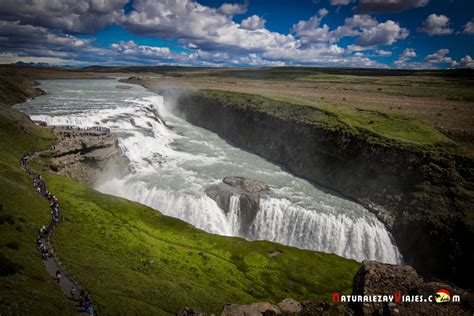 C Rculo De Oro En Islandia Gullfoss La Cascada Dorada Naturaleza Y