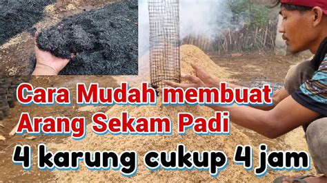 CARA MEMBUAT ARANG SEKAM PADI YANG BERKUALITAS CARA MEMBUAT SEKAM BAKAR